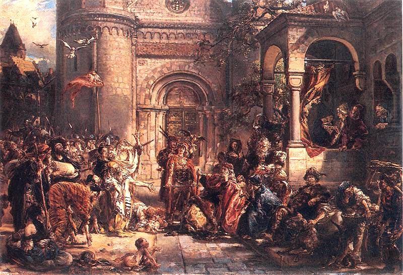 Reception of the Jews A.D. 1096., Jan Matejko